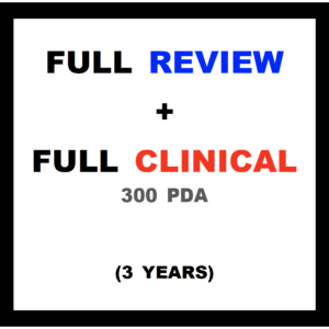 FULL REVIEW + FULL CLINICAL (3 years)